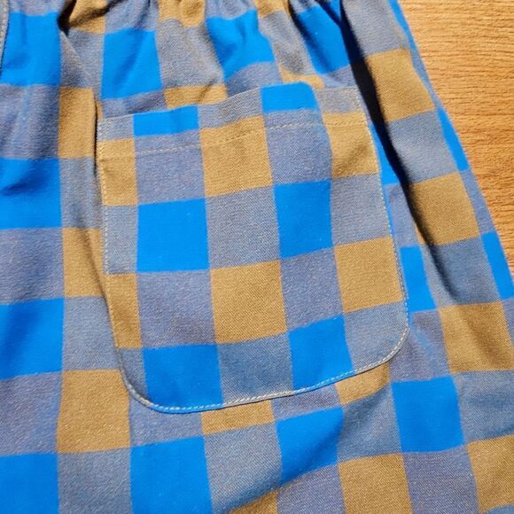 Nike Life Plaid Checkered Shorts Dark Driftwood Photo Blue Men's S DQ5186-258 - Picture 11 of 15